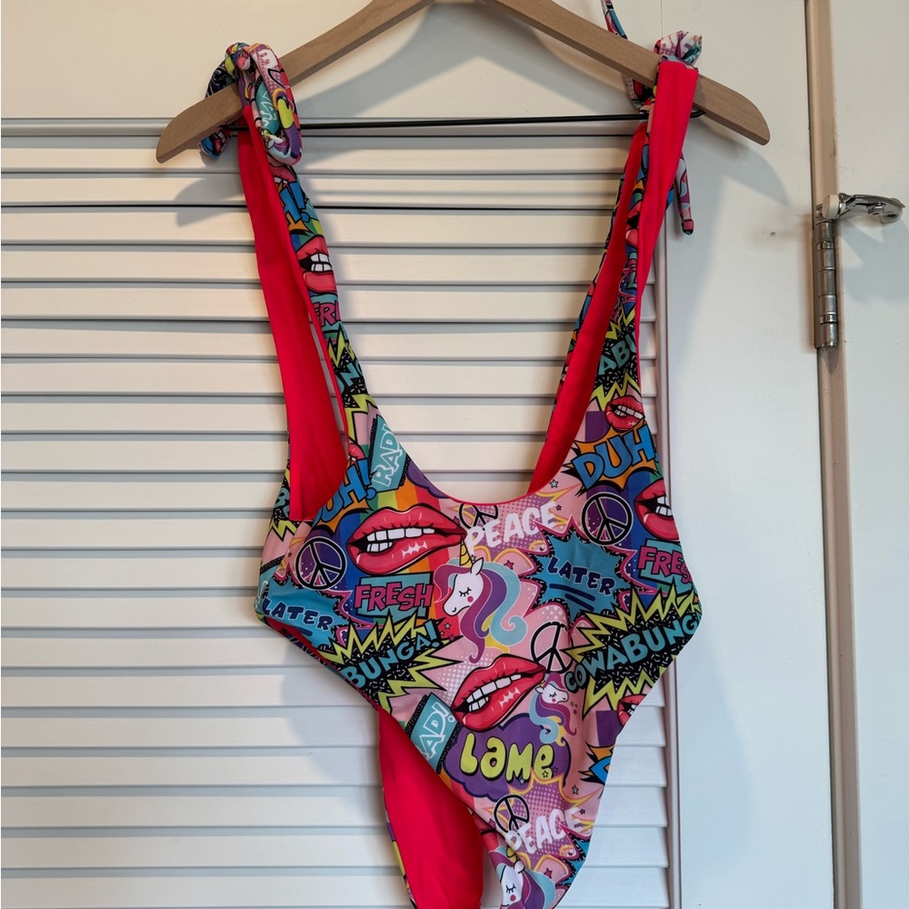 Moana bikini one piece reversible retro style